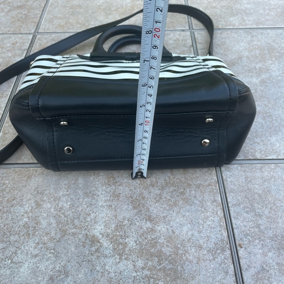 🖤🤍 KATE SPADE New York CHELSEA PARK STRIPE GIGI SATCHEL/Crossbody 🤍🖤 NWT - Picture 16 of 16